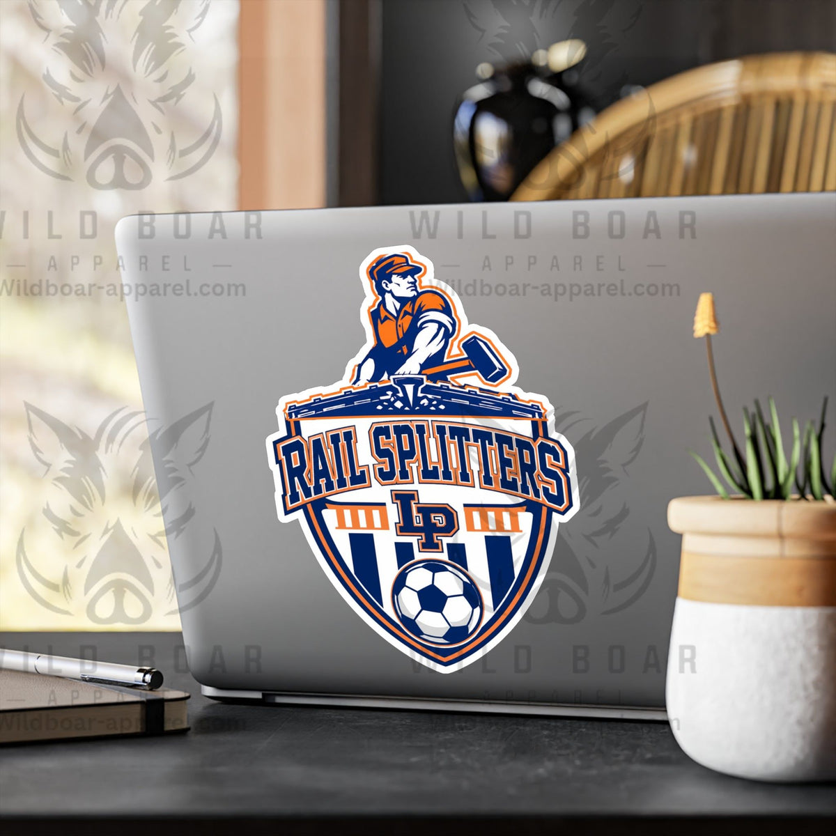 Rail Splitters Soccer Logo Kiss-Cut Vinyl Sticker