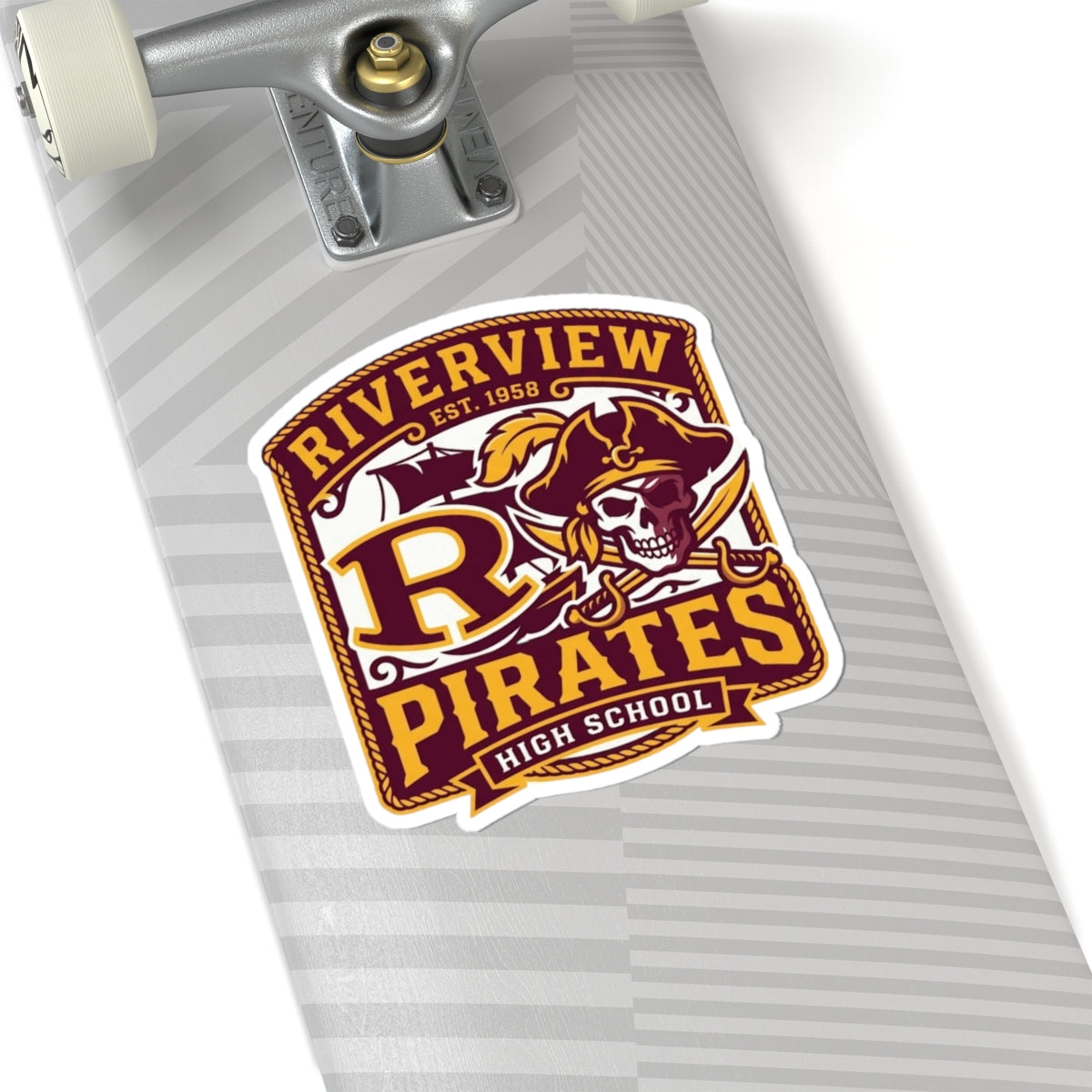 Riverview Pirates High School Logo Sticker