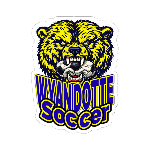 Wyandotte Soccer Bear Sticker