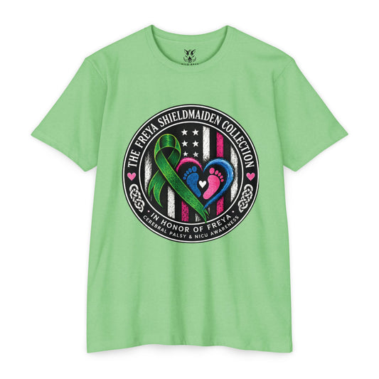 Shieldmaiden Tribute T-Shirt — 'The Freya Shieldmaiden Collection' Memorial Design
