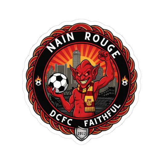 Nain Rouge Soccer Sticker — DCFC Faithful Kiss-Cut Decal