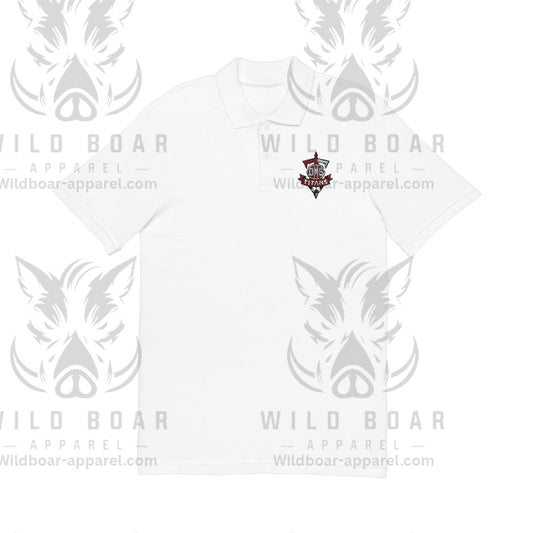Embroidered DMS soccer Crest Polo Shirt