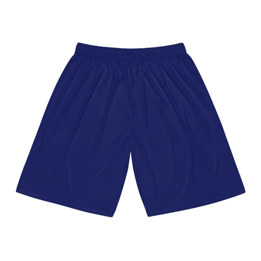 Blue Basketball Shorts with Mascot Logo - Winandotte Saces
