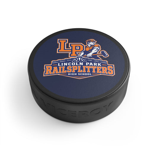 Lincoln Park Railsplitters Hockey Puck – School Logo Team Souvenir