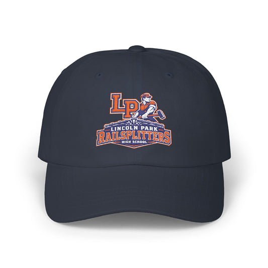 Camo Dad Cap — Lincoln Park Railplitters Vintage Logo
