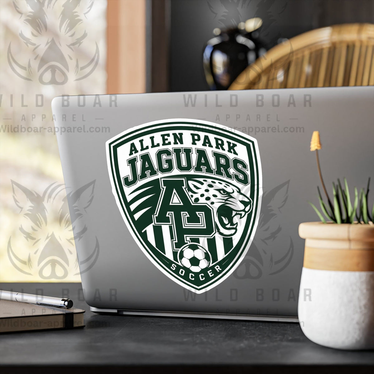 Allen Park Jaguars Soccer Vinyl Sticker — Kiss-Cut Decal