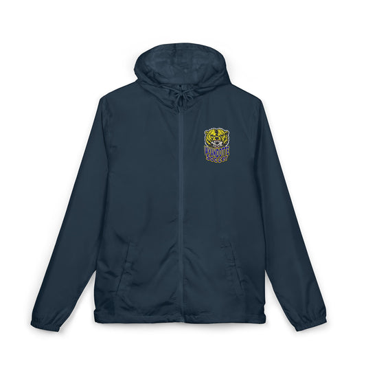 Windbreaker Jacket — Small Colorful Tiger Crest Chest Print