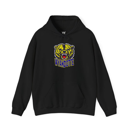 Wyandotte Roaring Bear Hoodie — Vintage Mascot Sweatshirt