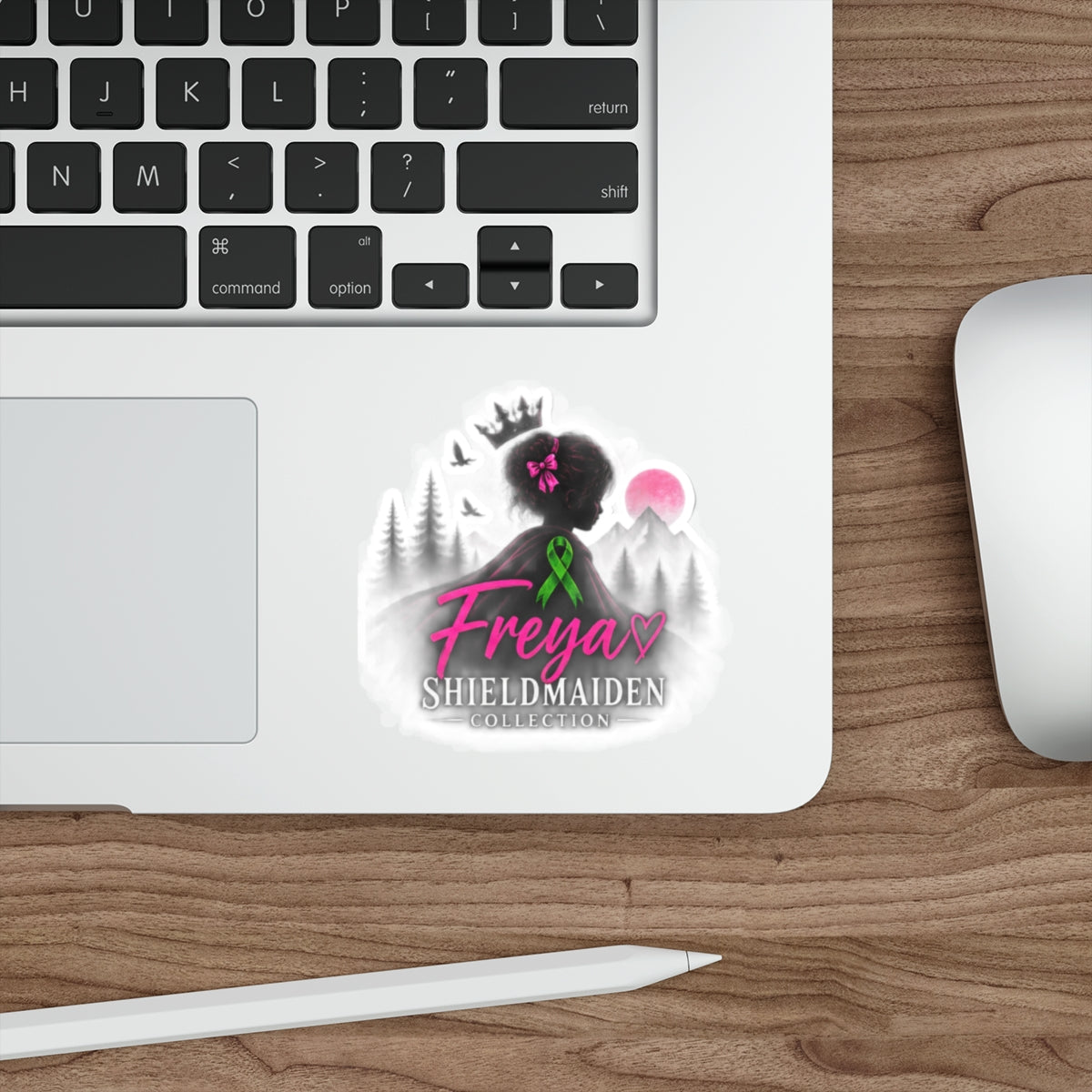 Die-Cut Awareness Sticker — "The Freya Shieldmaiden Collection" Cerebral Palsy & NICU Honor