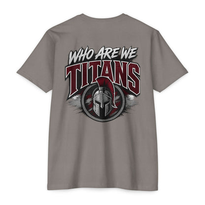Who Are We Titans T-Shirt — Spartan Helmet School Spirit Tee