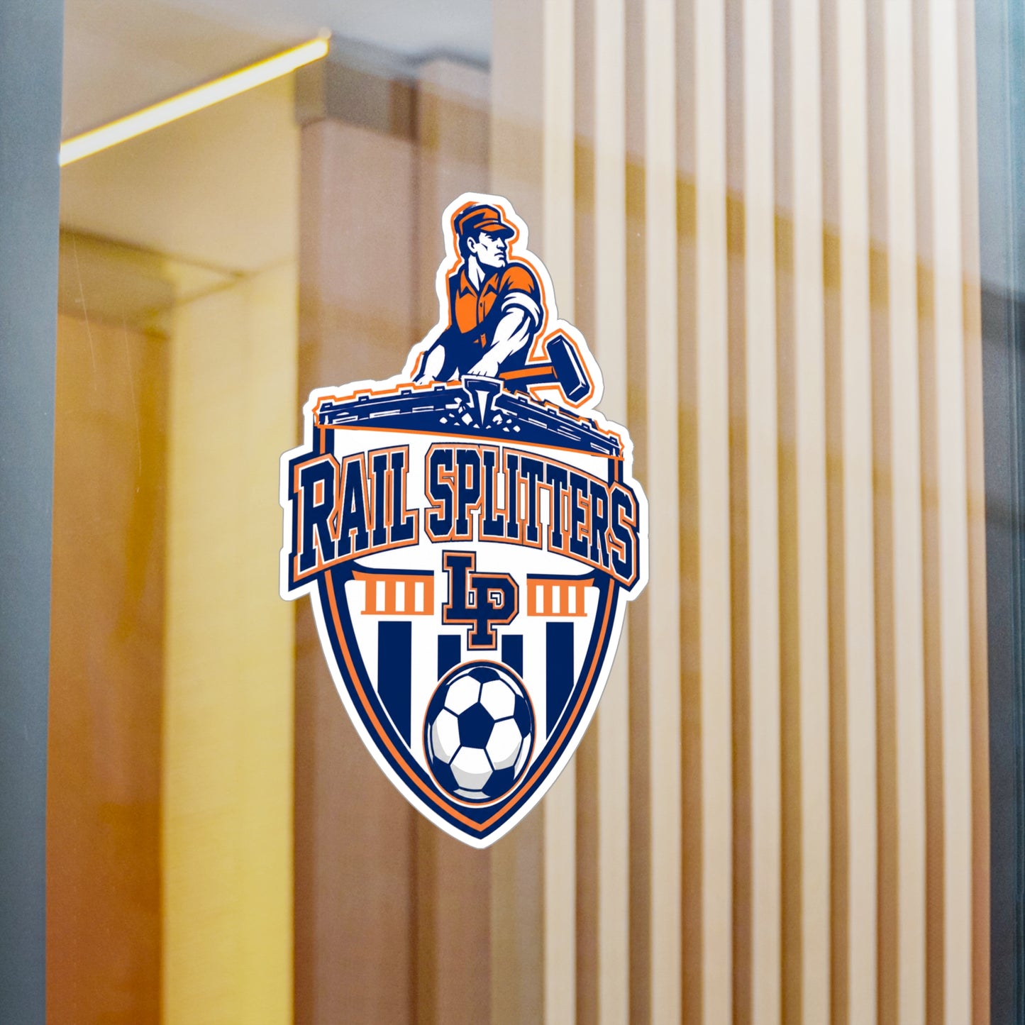 Rail Splitters Soccer Logo Kiss-Cut Vinyl Sticker