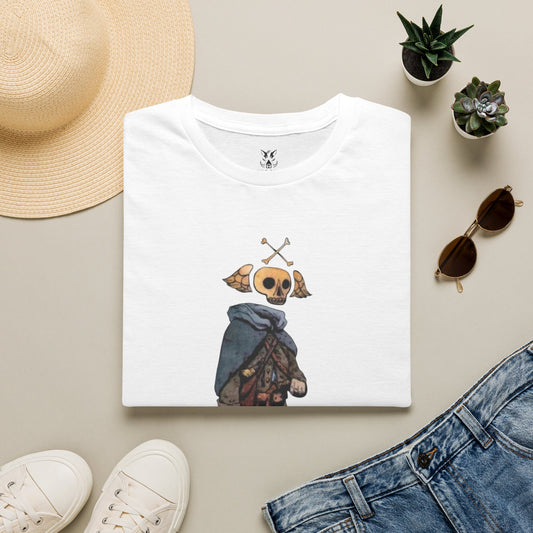 Skull Archer T-Shirt — Memento Mori - Longhunter 1776 Watercolor Variant