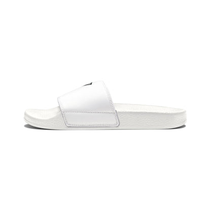 Men's White Slide Sandals with Removable Strap & STA Crest Logo