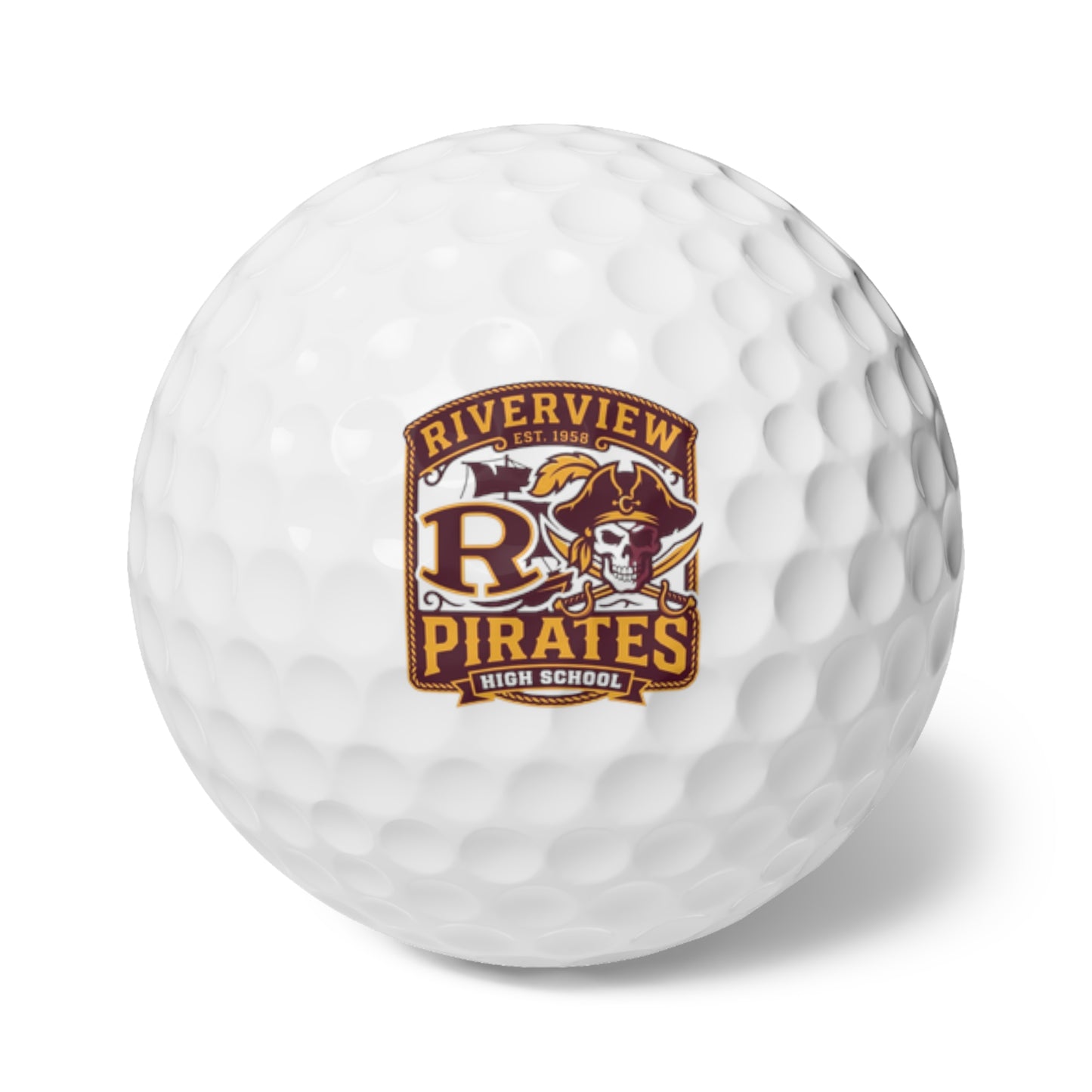 Riverview Pirates Golf Balls, 6pcs
