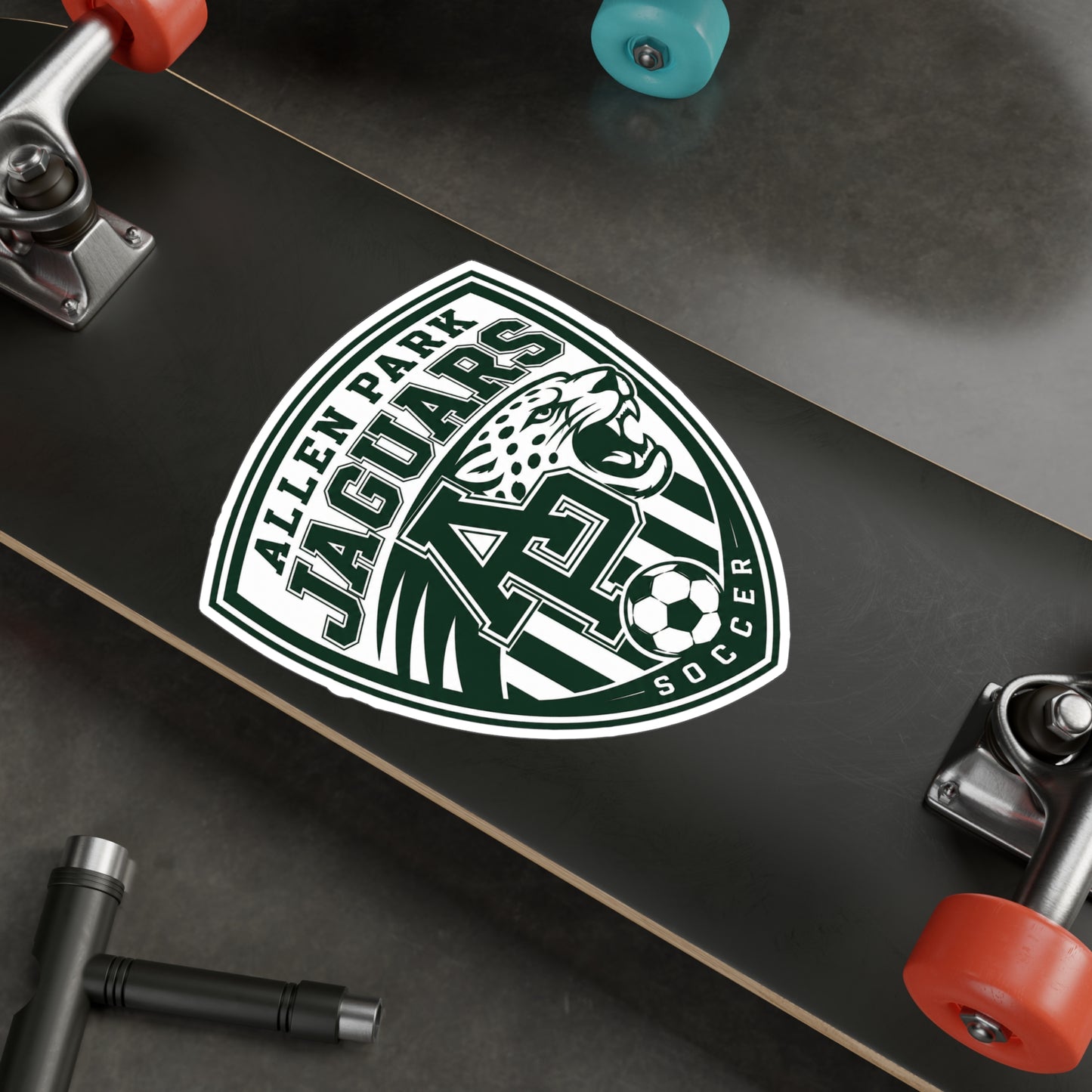 Allen Park Jaguars Soccer Vinyl Sticker — Kiss-Cut Decal