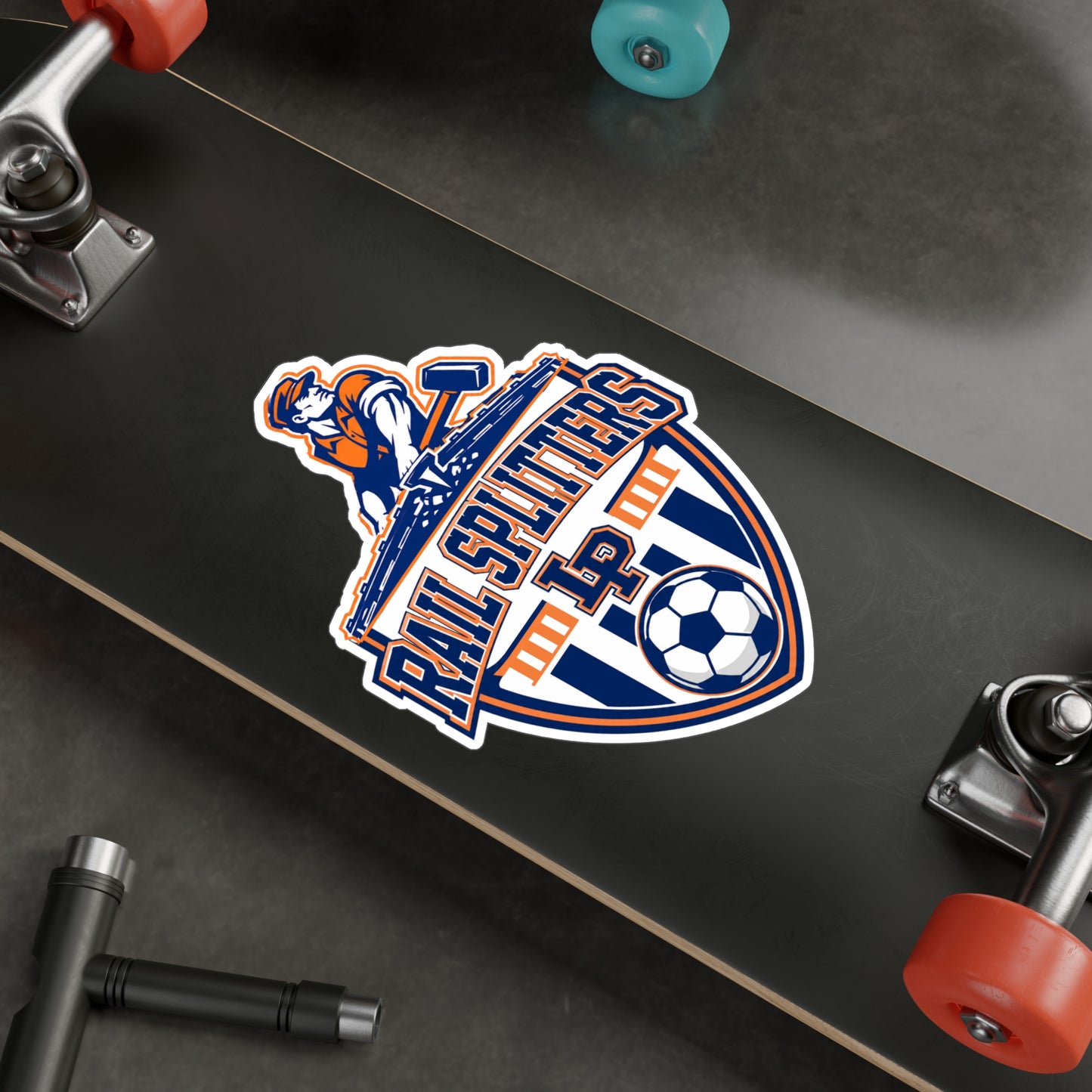 Rail Splitters Soccer Logo Kiss-Cut Vinyl Sticker