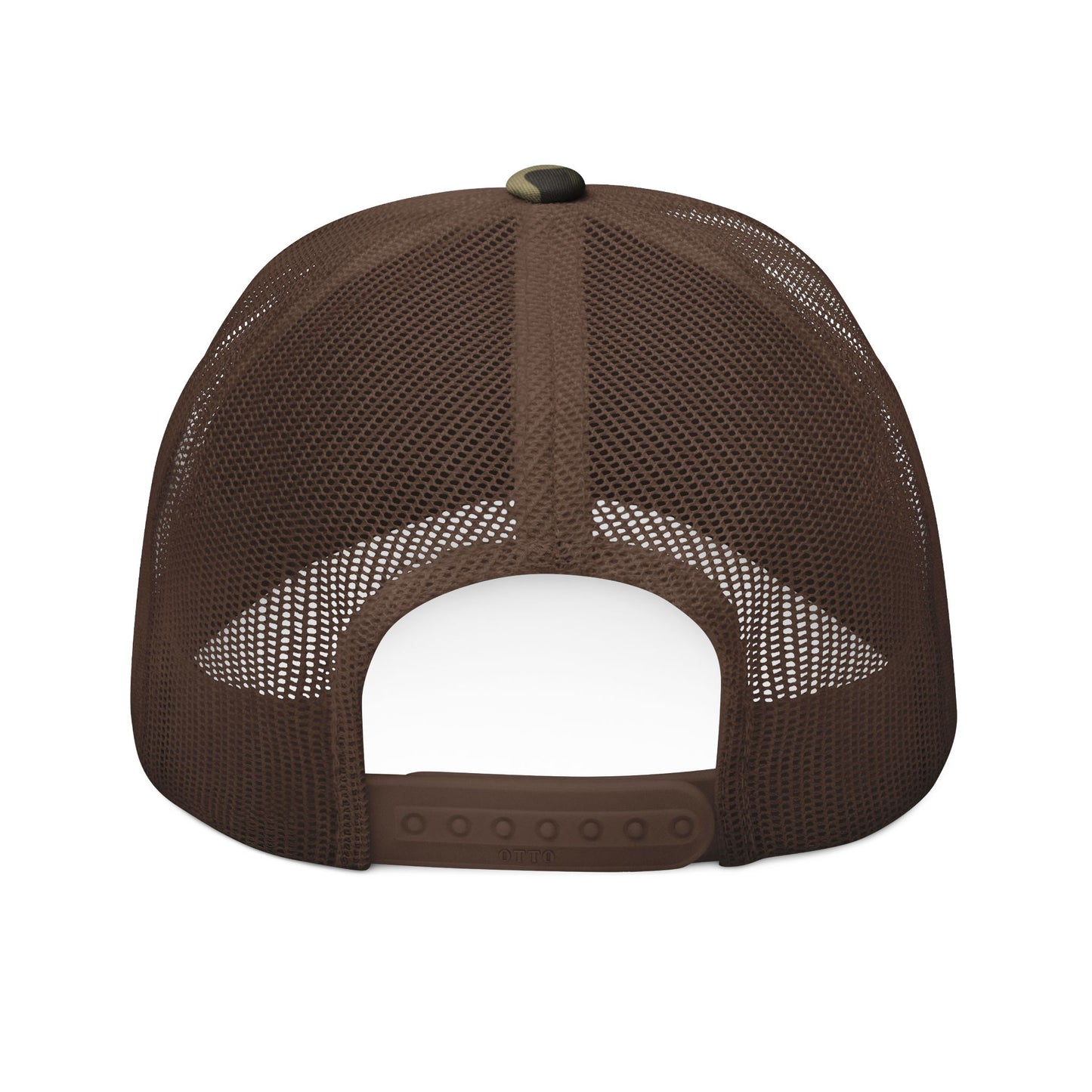 Camo Trucker Hat — Embroidered 'Southgate' Mesh Back Cap