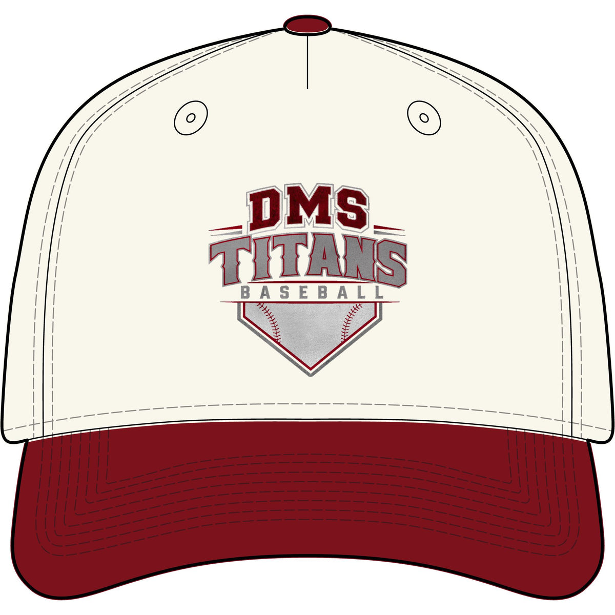DMS Titans Baseball — Embroidered Team Hat