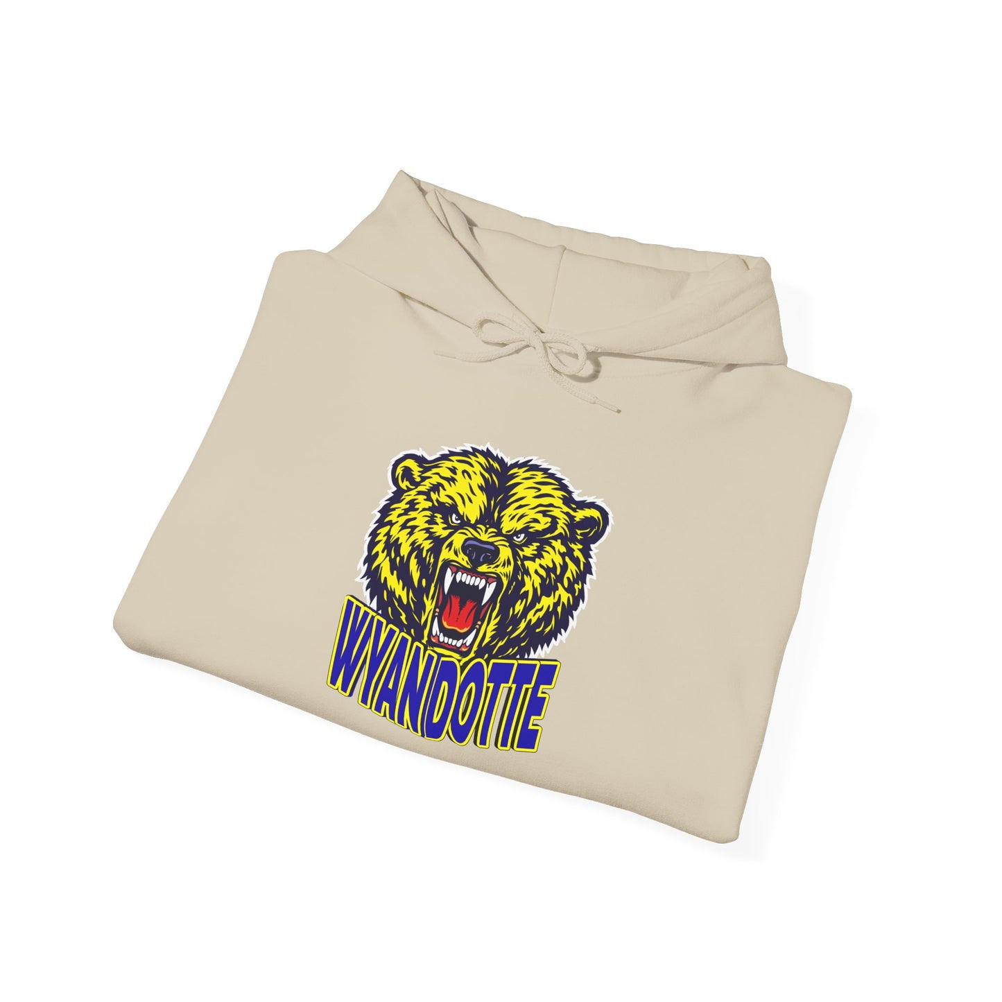 Wyandotte Roaring Bear Hoodie — Vintage Mascot Sweatshirt