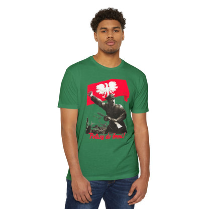 T-Shirt — Polish Resistance ‘Potęga do frontu!’ Flag Soldier Graphic