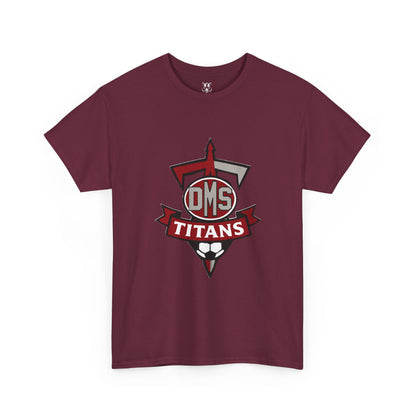 Titans Soccer Team Tee — DMS Logo Black Cotton T-Shirt