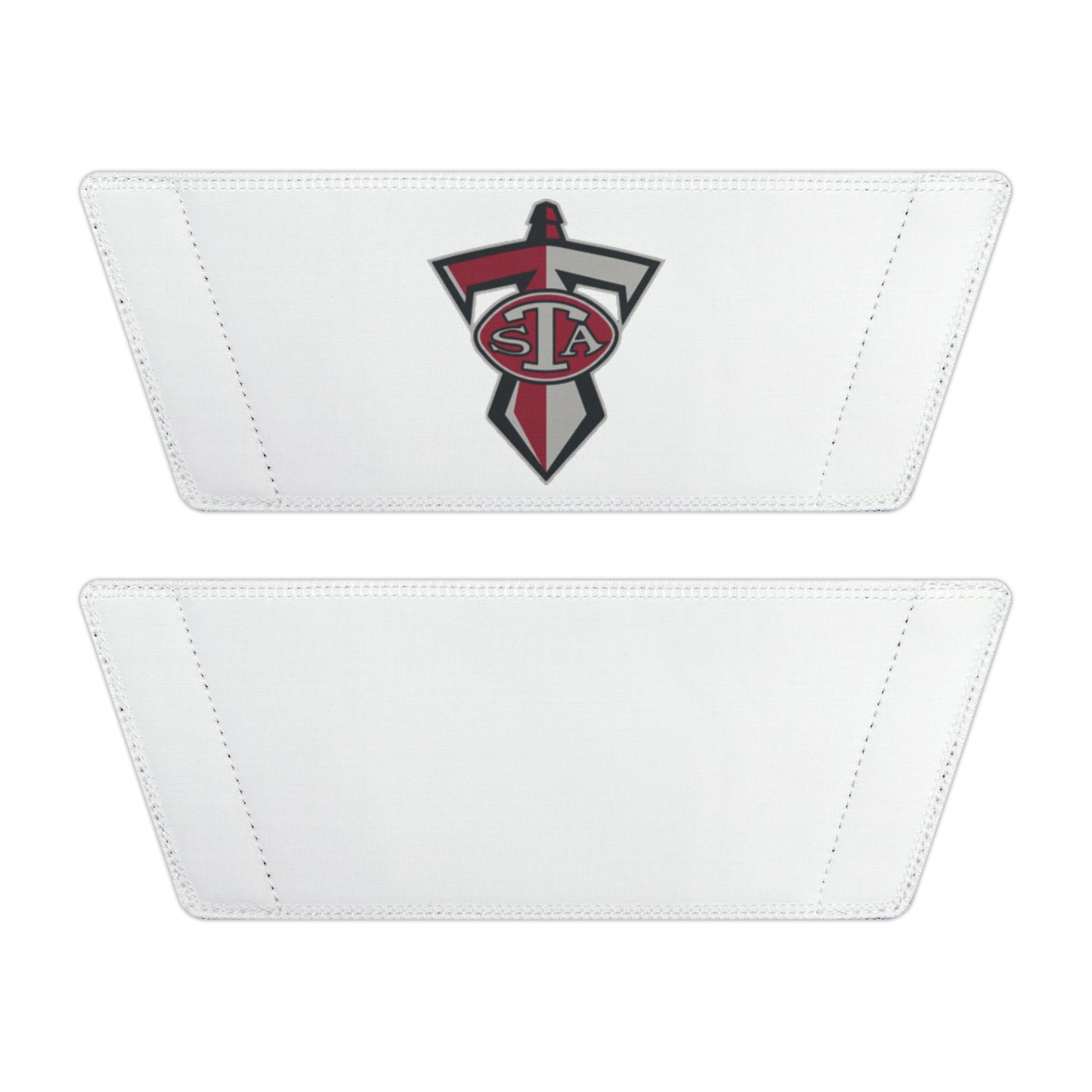 Men's White Slide Sandals with Removable Strap & STA Crest Logo