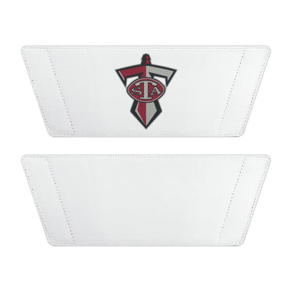 Men's White Slide Sandals with Removable Strap & STA Crest Logo