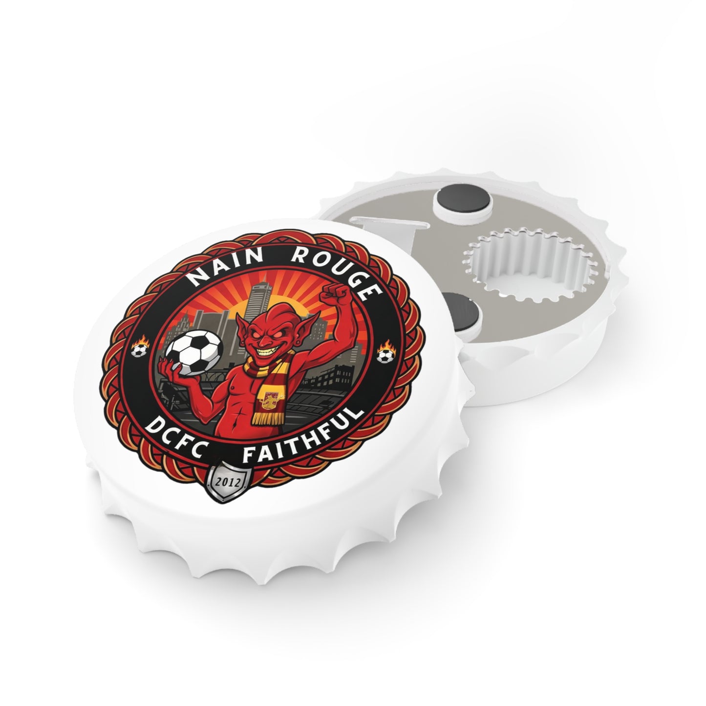 Bottle Opener — Nain Rouge DCFC Faithful Soccer Fan Magnet