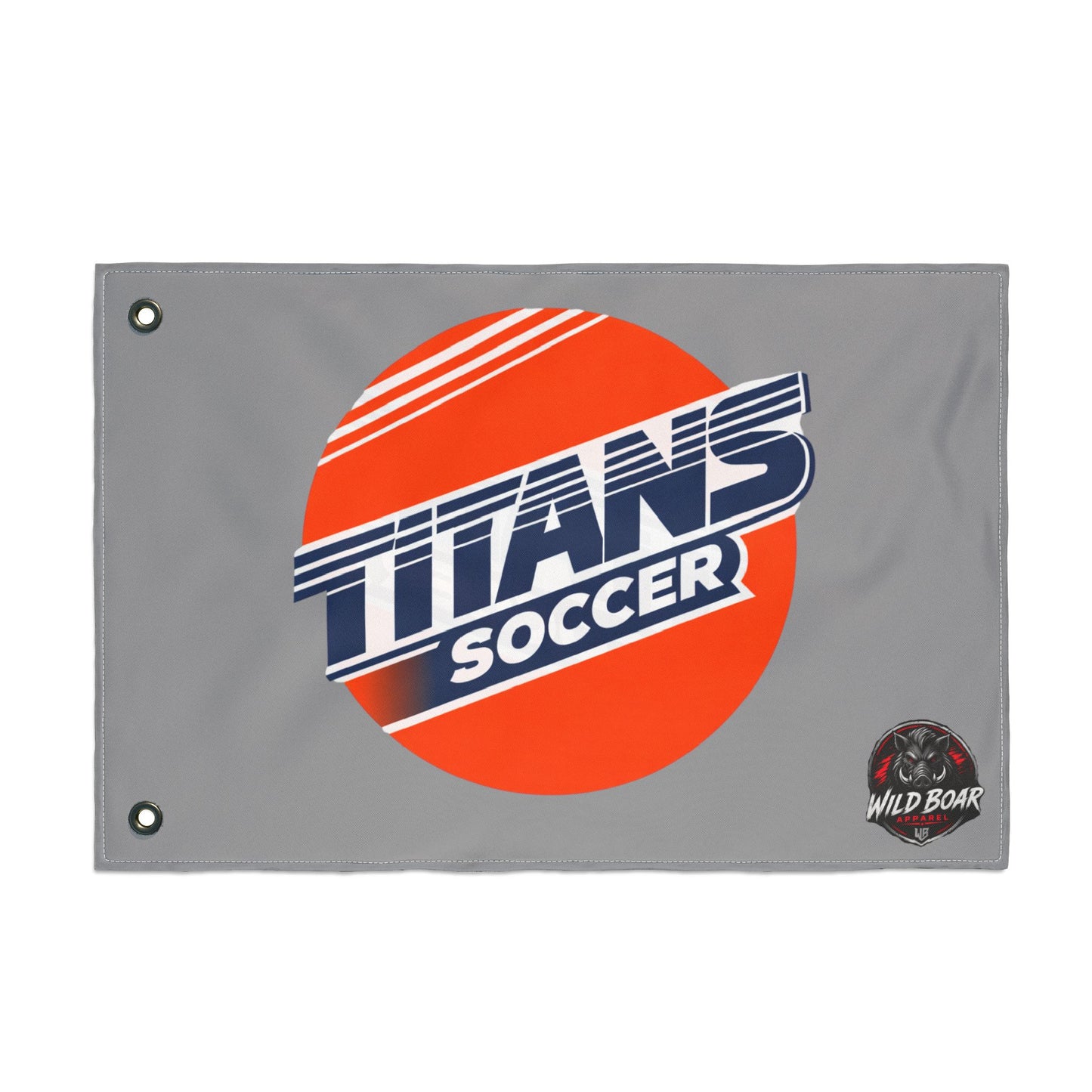 Titans Soccer Double-Sided Team Flag — Outdoor Sports Banner