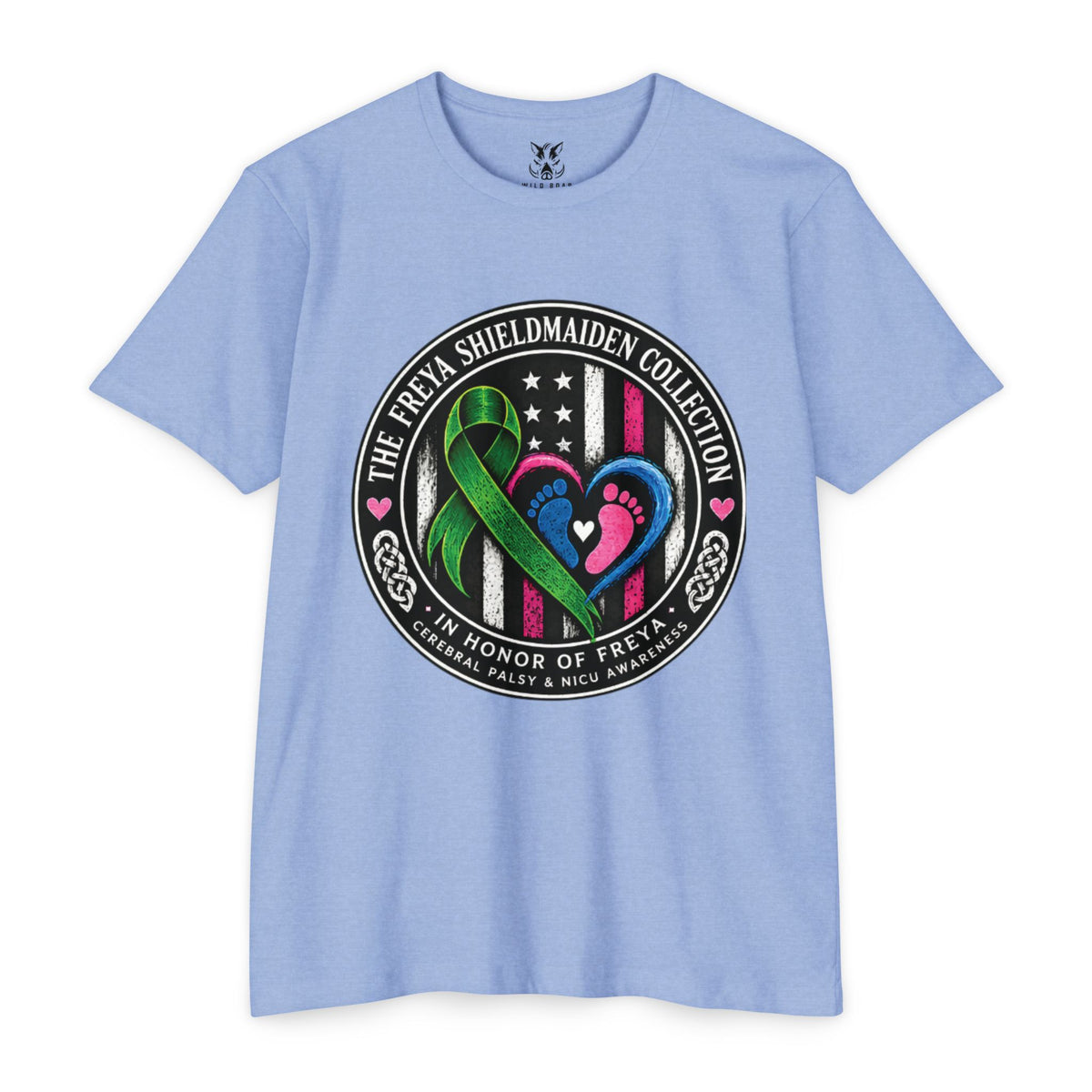 Shieldmaiden Tribute T-Shirt — 'The Freya Shieldmaiden Collection' Memorial Design