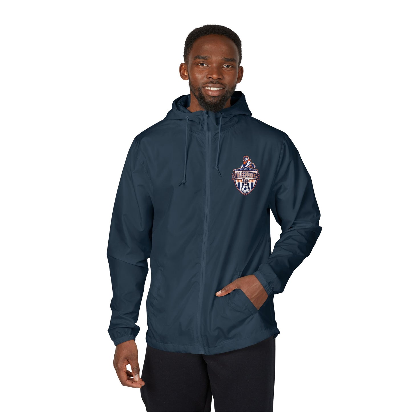 Windbreaker Jacket — Small Embroidered Lincoln Park Soccer Crest