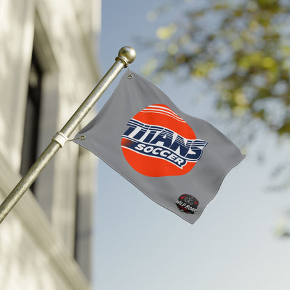 Titans Soccer Double-Sided Team Flag — Outdoor Sports Banner