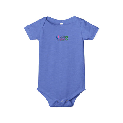 "Little Fighter" Infant Onesie – Baby Bodysuit with Awareness Ribbon