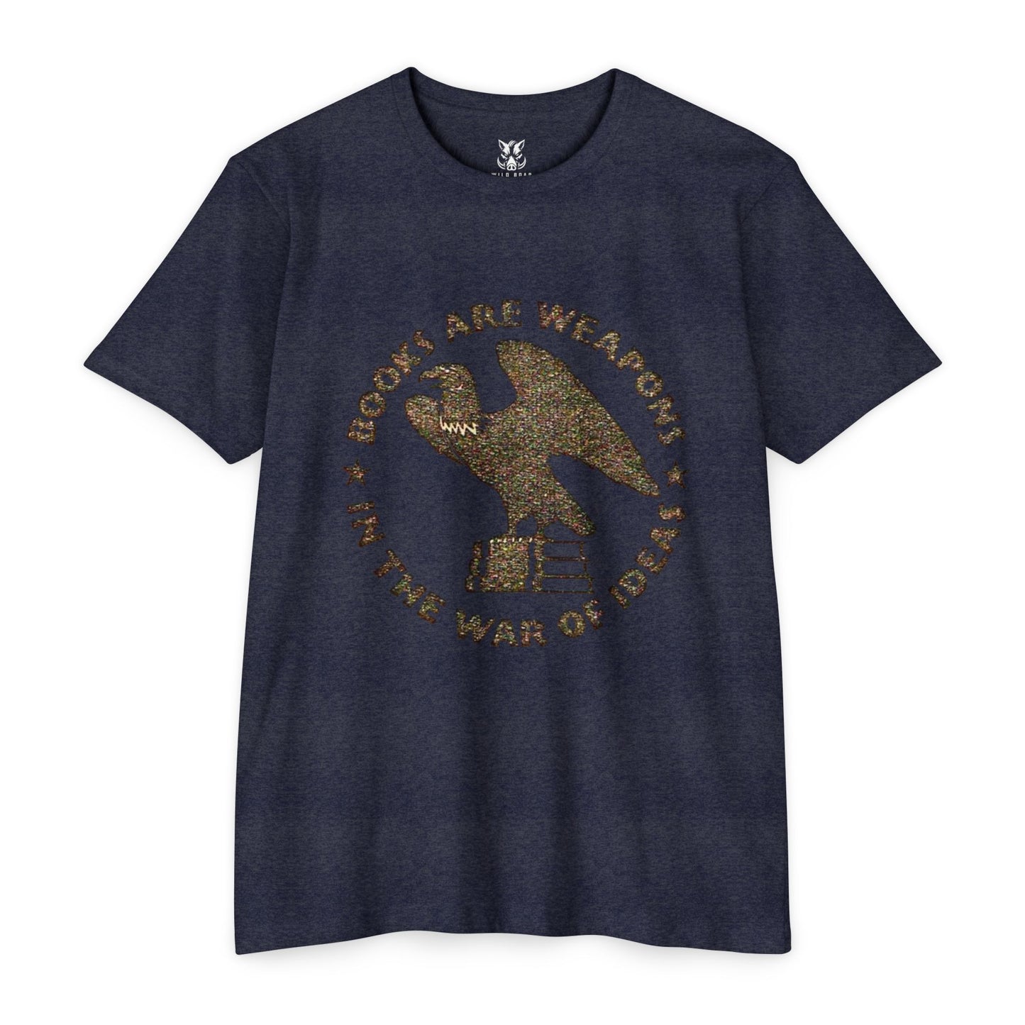 Books Are Weapons T‑Shirt — Vintage Eagle & Books Graphic Tee