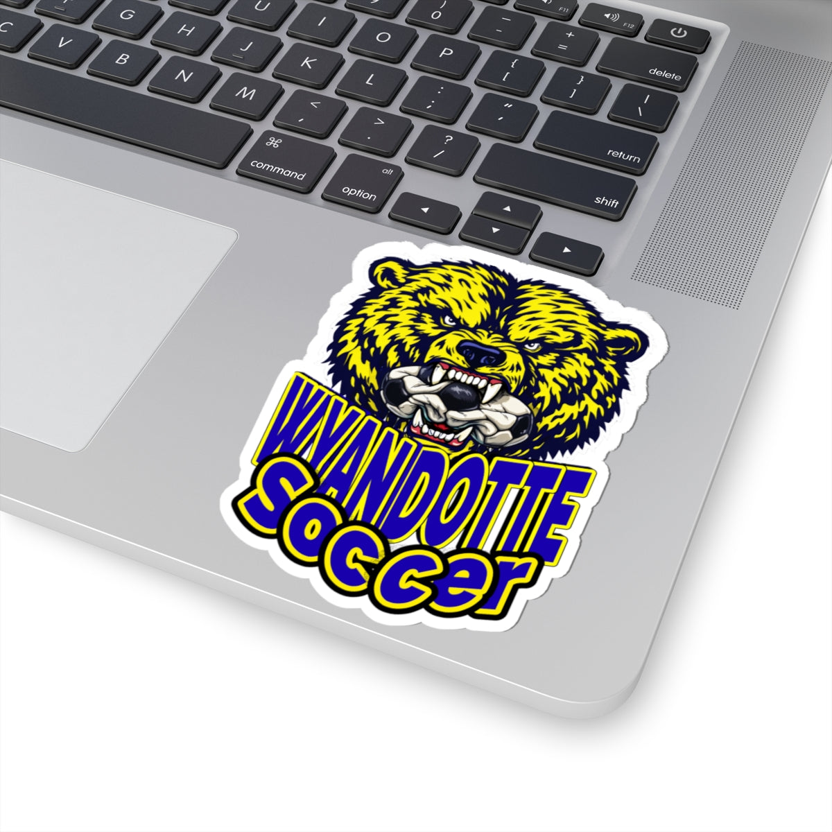 Wyandotte Soccer Bear Sticker