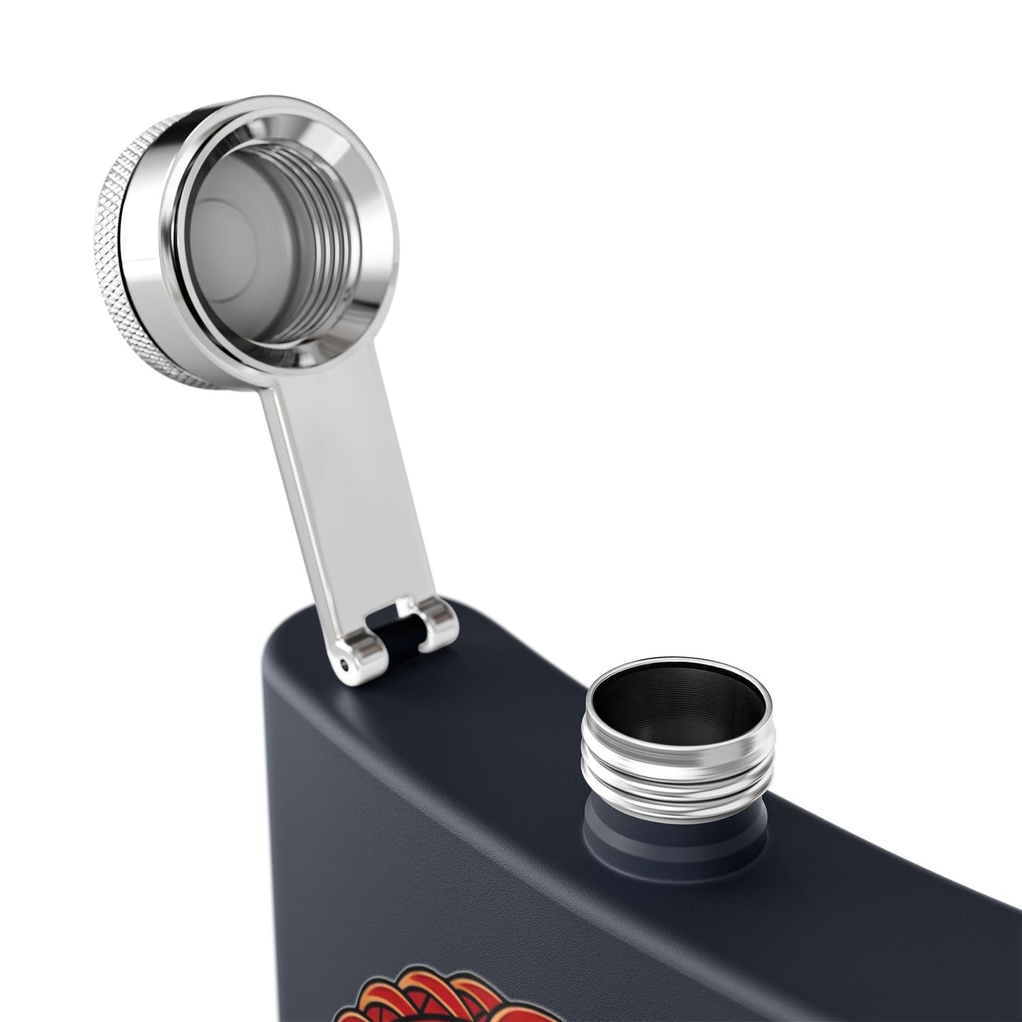 Nain Rouge Football Flask — Nain Rouge DCFC Faithful 6oz Stainless Steel Hip Flask