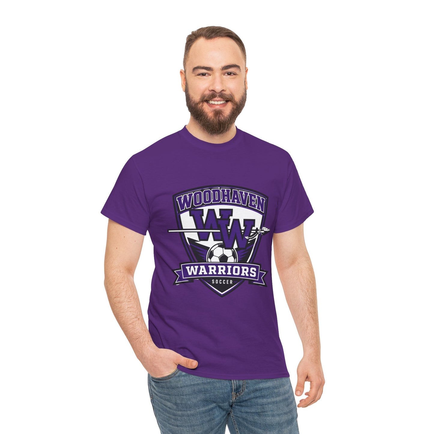 Woodhaven Warriors Soccer T-Shirt — Crest Logo Youth & Adult Team Tee