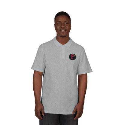 Embroidered "F" ShieldPolo Shirt — Women's Gothic Logo Pique Polo