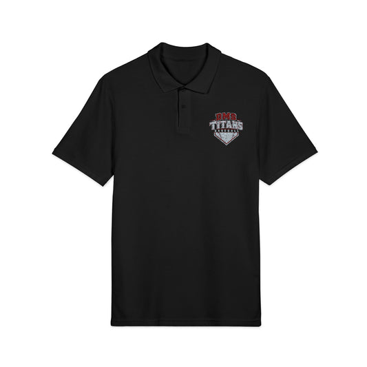 Embroidered Polo Shirt — DMS baseball Chest Logo
