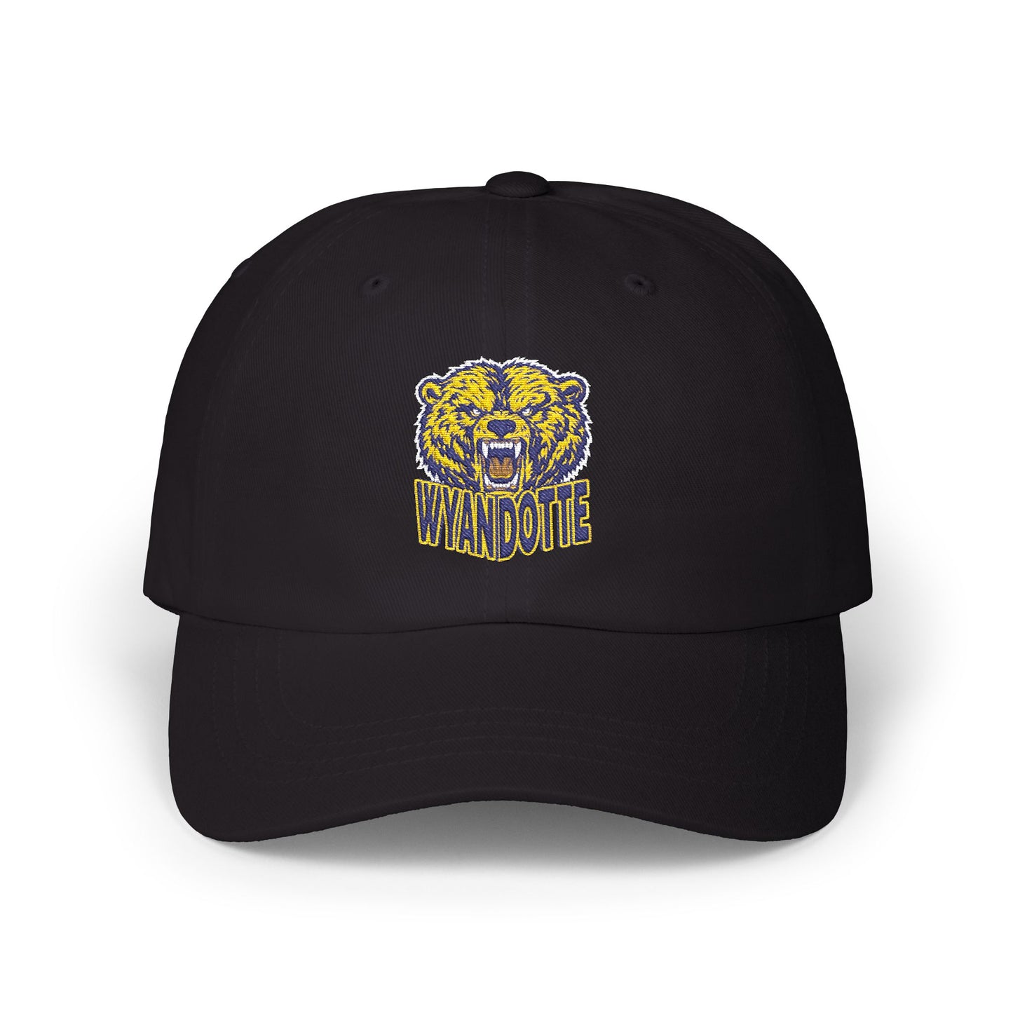 Vintage Roaring Bear Dad Cap — 'WYANDOTTE' Embroidered Baseball Hat