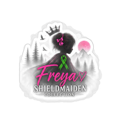 Die-Cut Awareness Sticker — "The Freya Shieldmaiden Collection" Cerebral Palsy & NICU Honor