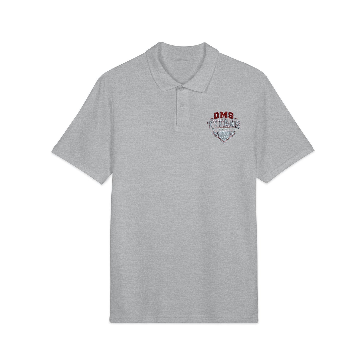 Embroidered Polo Shirt — DMS baseball Chest Logo