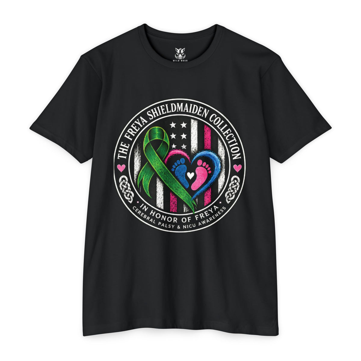 Shieldmaiden Tribute T-Shirt — 'The Freya Shieldmaiden Collection' Memorial Design