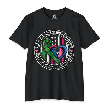 Shieldmaiden Tribute T-Shirt — 'The Freya Shieldmaiden Collection' Memorial Design