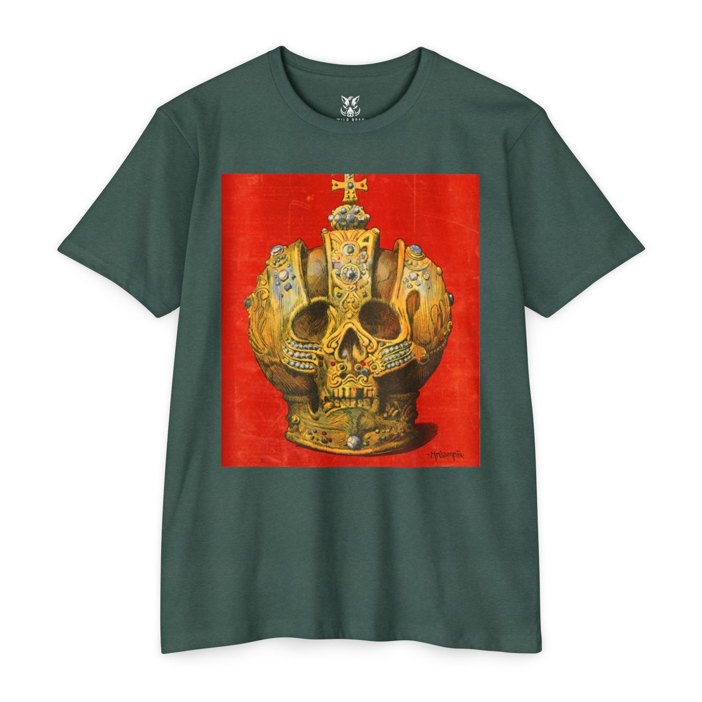 Skull Crown T-Shirt — Gothic Royalty Graphic Tee
