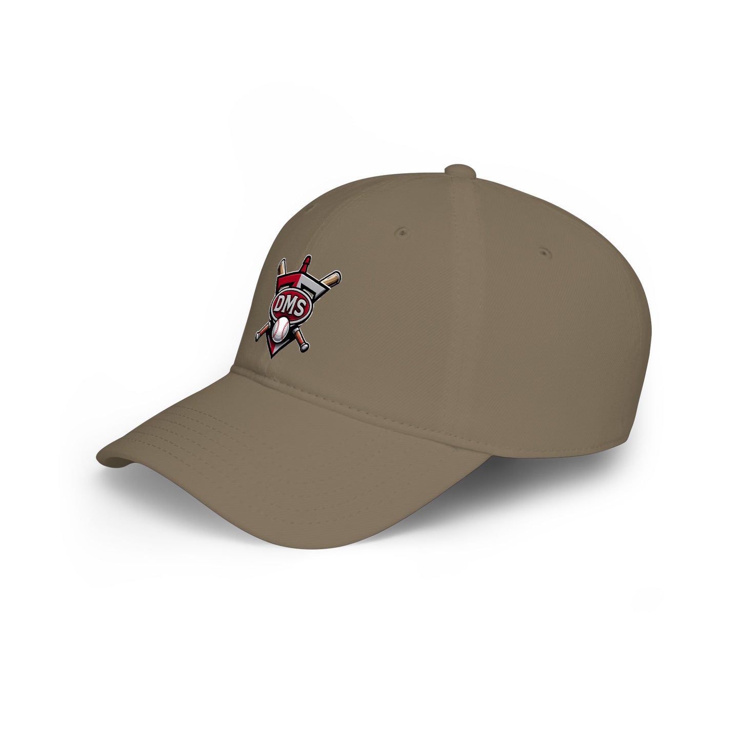 DMS Baseball Low-Profile Cap – Embroidered Bat & Ball Logo
