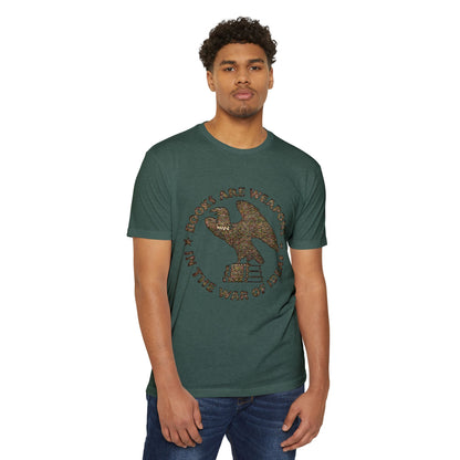 Books Are Weapons T‑Shirt — Vintage Eagle & Books Graphic Tee