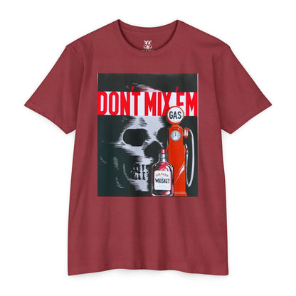 Don't Mix 'Em Skull Gas Pump T-Shirt