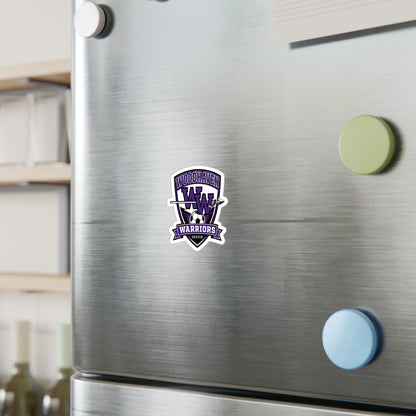 Woodhaven Warriors Soccer Kiss-Cut Vinyl Sticker — Team Logo Decal