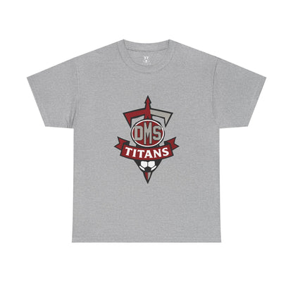 Titans Soccer Team Tee — DMS Logo Black Cotton T-Shirt